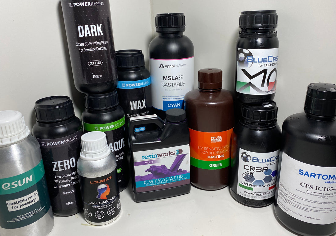 Direct to Cast 3D printing Resins - Ranked List