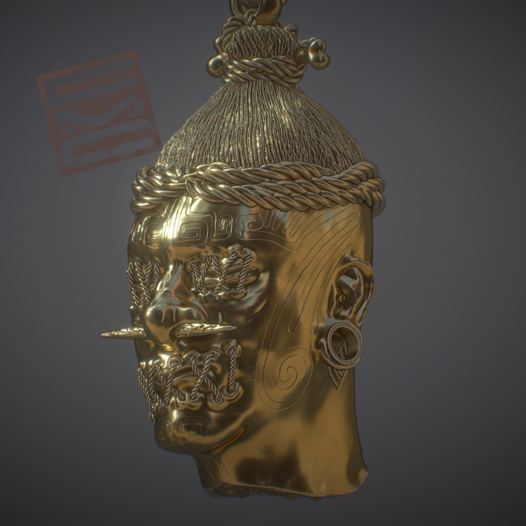 Shrunken Head Ear Weight