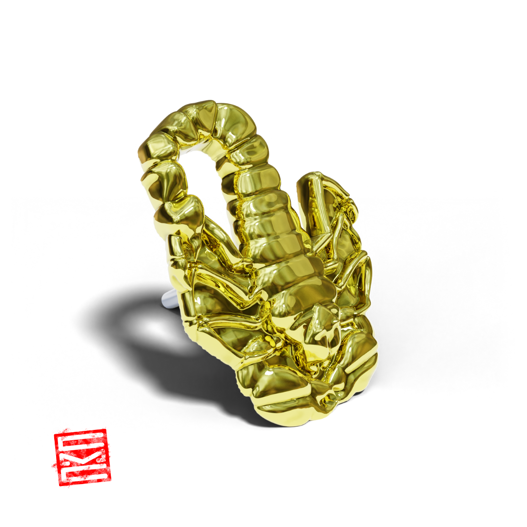 Scorpion 14K Yellow Threadless