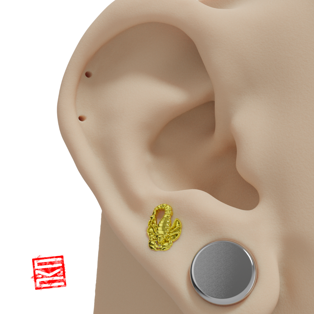 Scorpion 14K Yellow Threadless