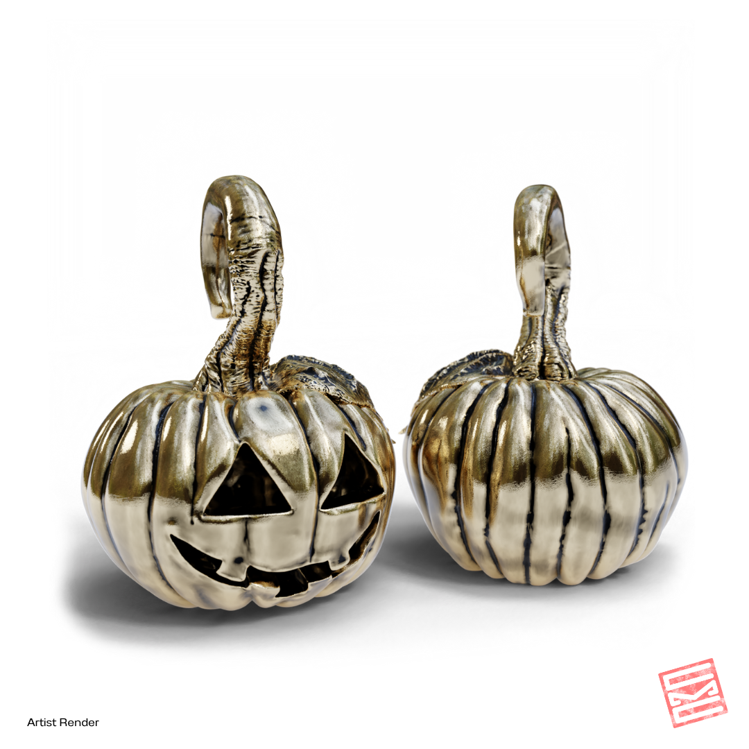 Jack-o-lantern Ear Weights