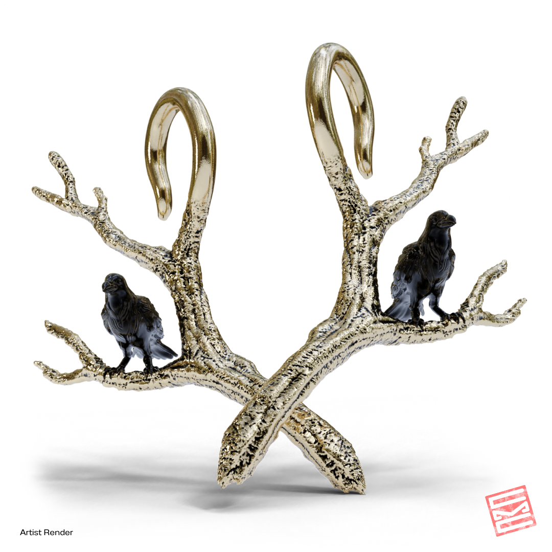 Raven Ear Weight Pair