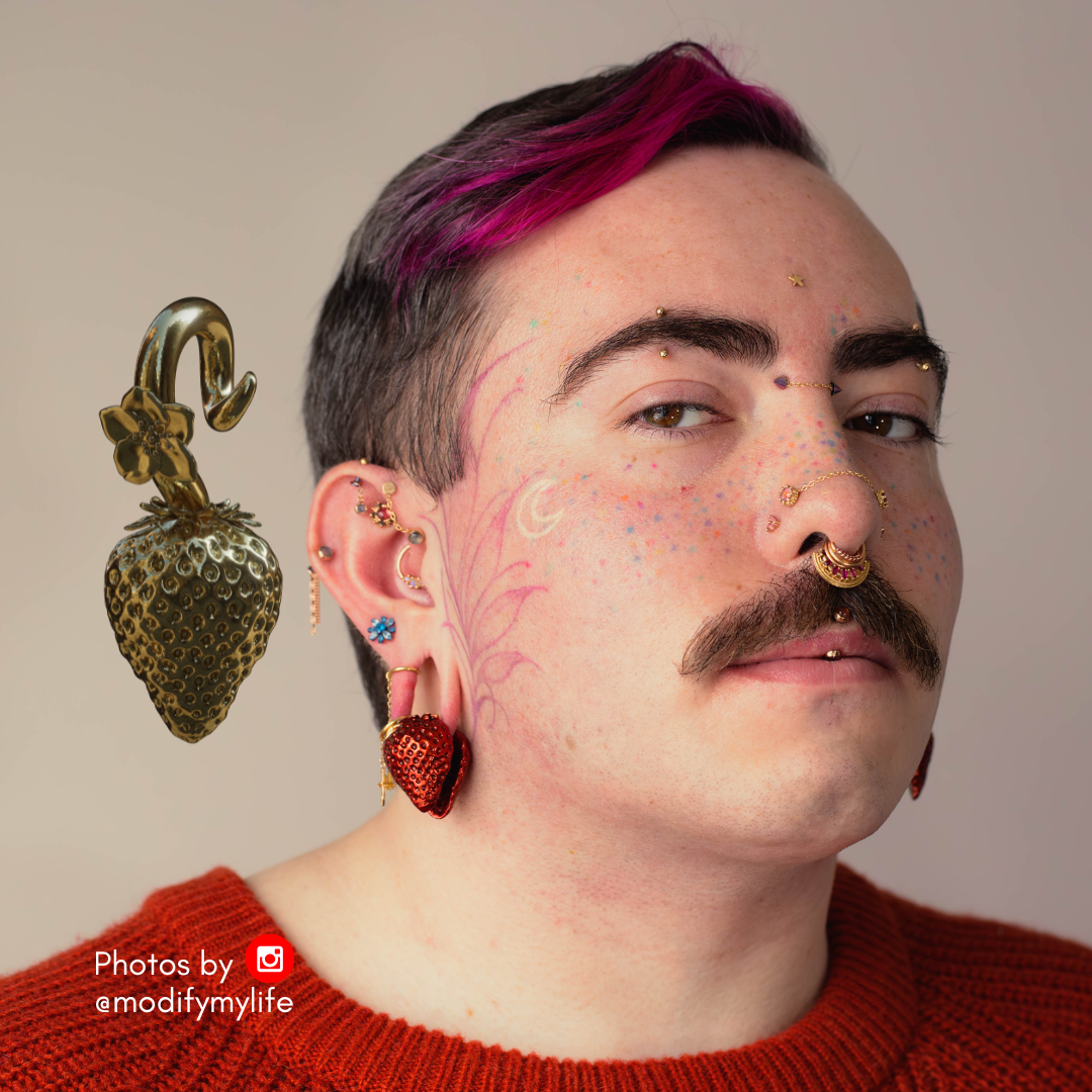 Strawberry on the Vine - Hook Ear Weight