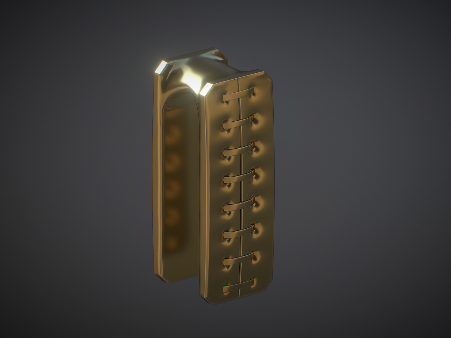Stitched Rectangle Keyhole Weight #2