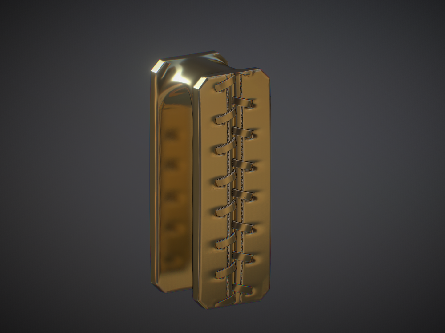 Stitched Rectangle Keyhole Weight #1