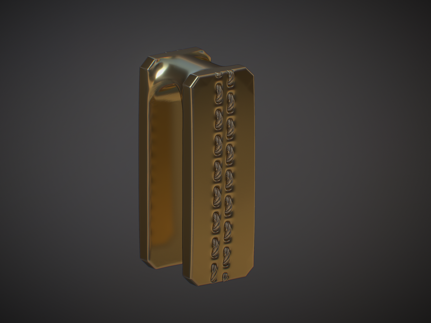 Stitched Rectangle Keyhole Weight #3