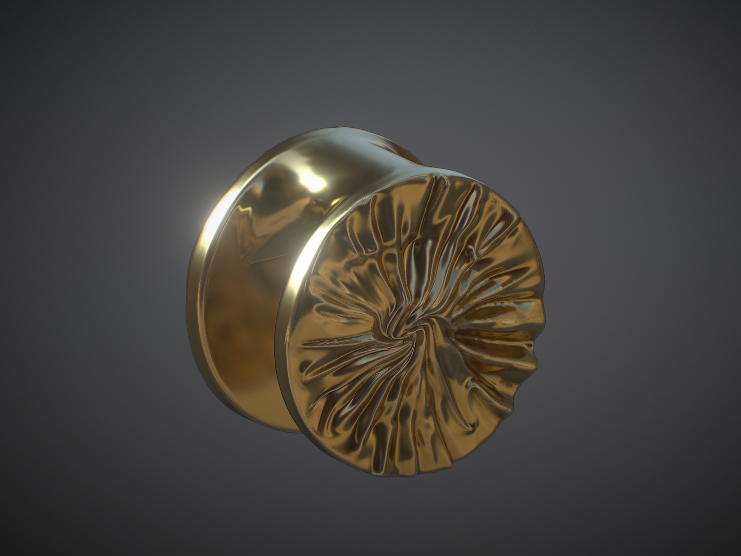 Fabric Circle Keyhole Weight
