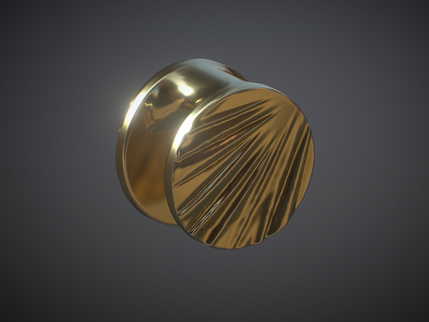 Fabric Circle Keyhole Weight #2