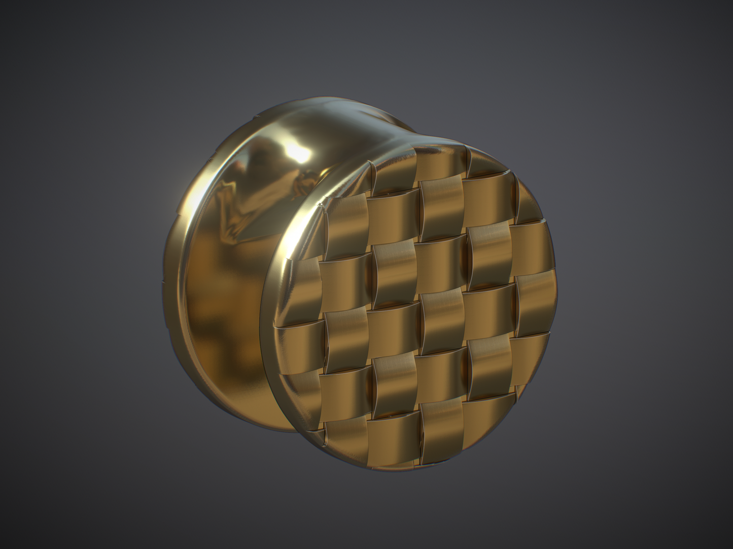 Fabric Circle Keyhole Weight #4
