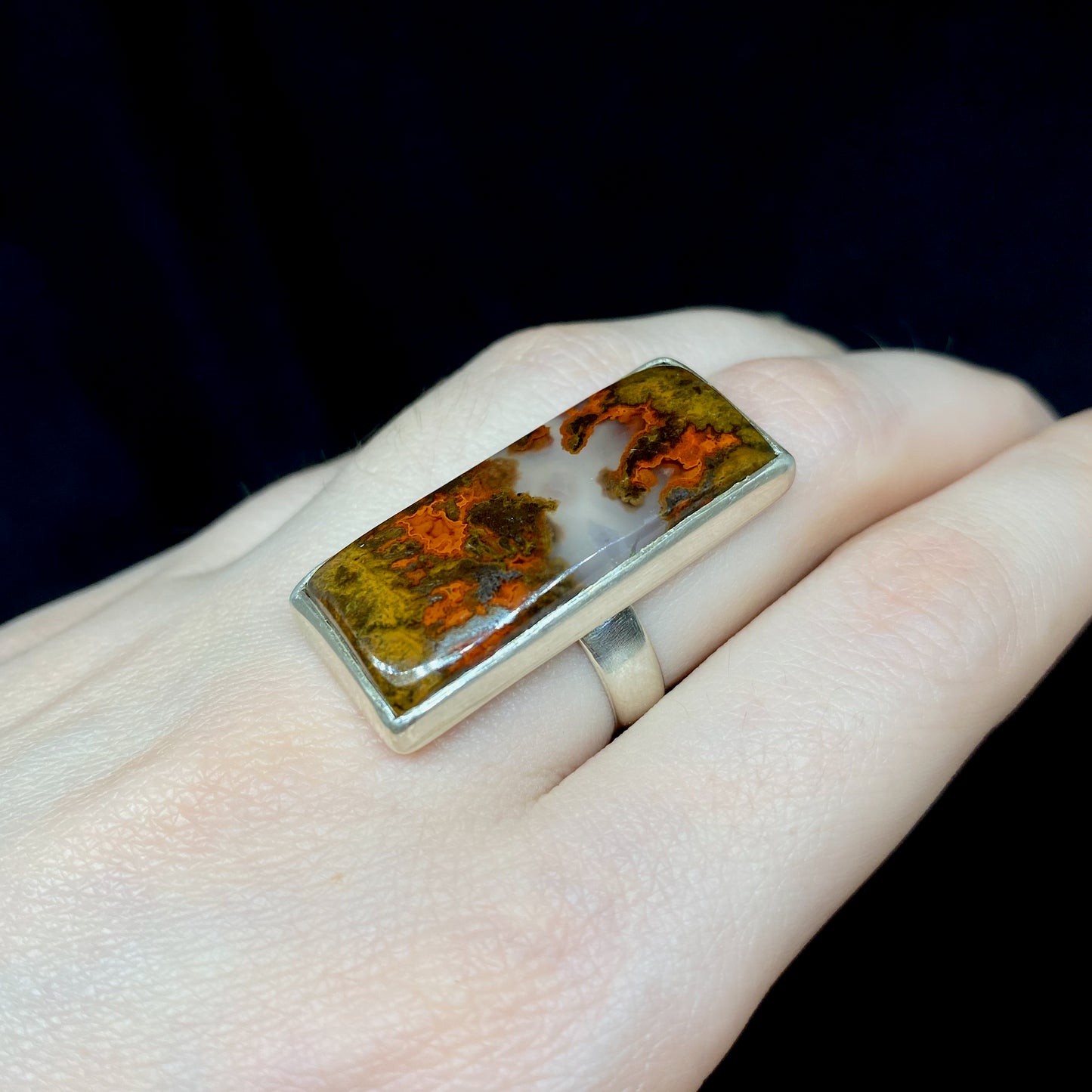 Moss Agate Ring