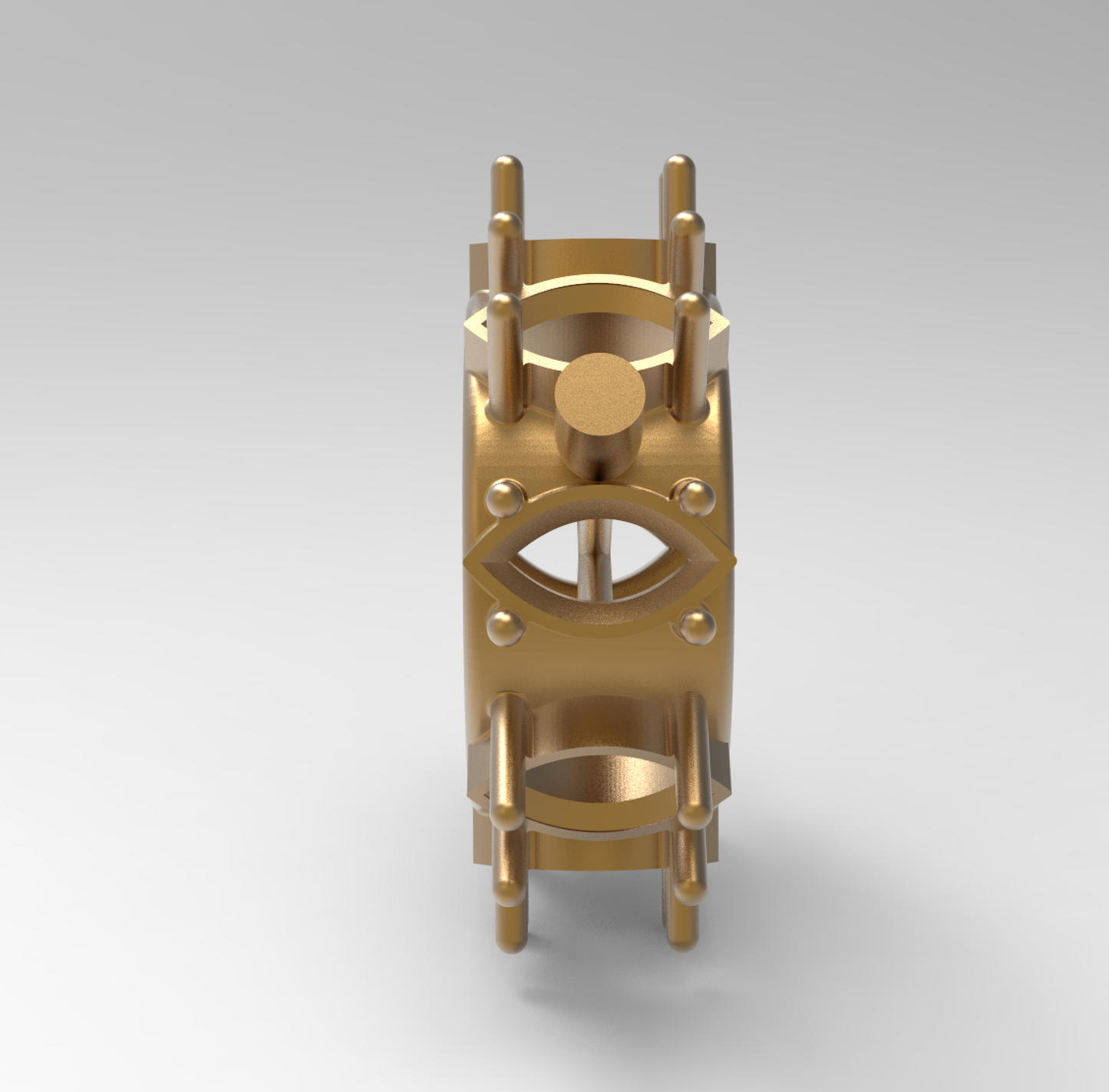 Marquise Prong Stone Setting Practice Ring