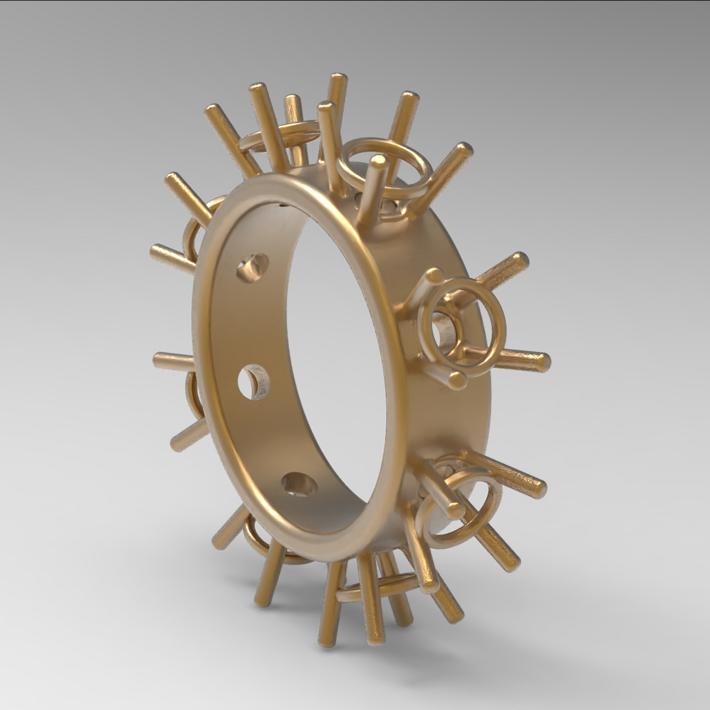 Round Basket Prong Stone Setting Practice Ring