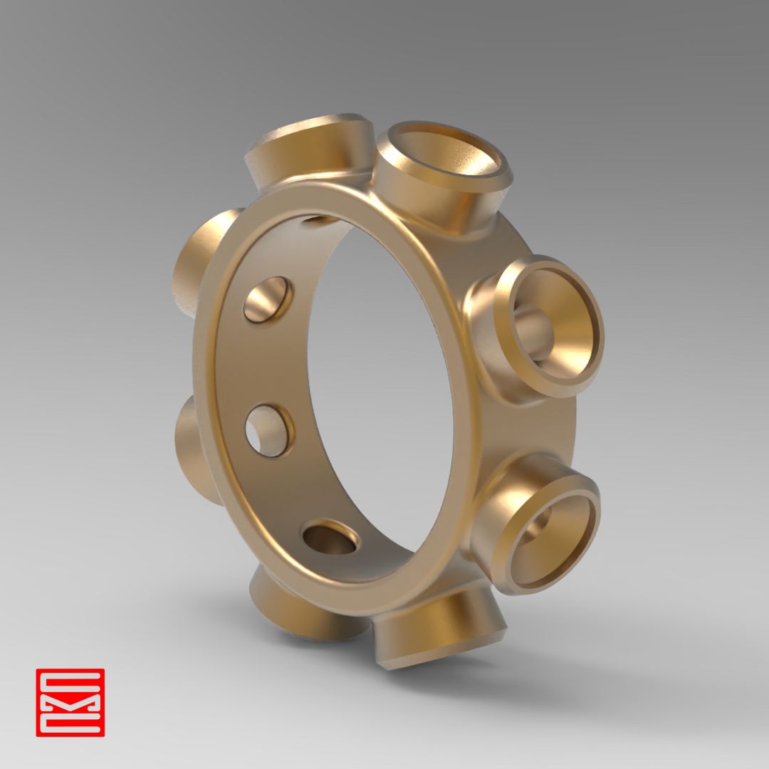 Round Bezel Stone Setting Practice Ring