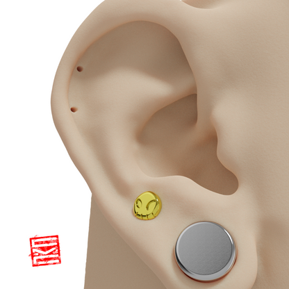 Skull 14k Gold Threadless End