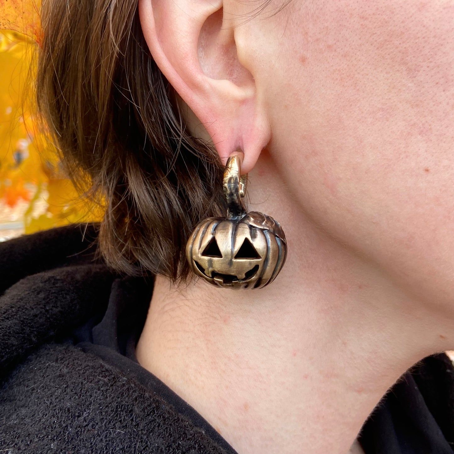 Jack-o-lantern Ear Weights