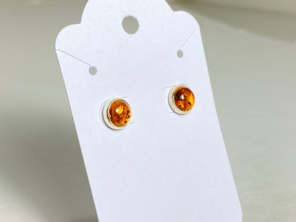 Amber Studs